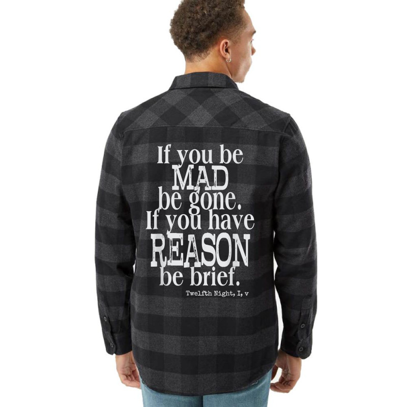 Funny Shakespeare Insult Quote  From Twelfth Night Flannel Shirt by inggaerzoahg | Artistshot