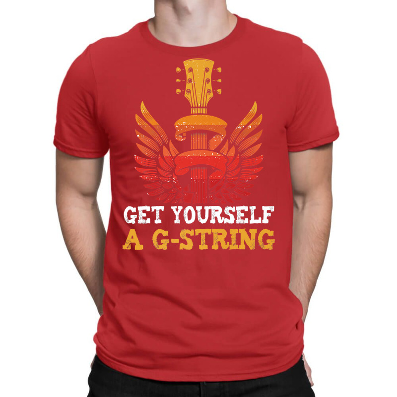 Guitar Players Musician Get Yourself A G String Guitarist Premium T Sh T-Shirt by inggaerzoahg | Artistshot