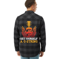 Guitar Players Musician Get Yourself A G String Guitarist Premium T Sh Flannel Shirt | Artistshot