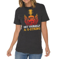 Guitar Players Musician Get Yourself A G String Guitarist Premium T Sh Vintage T-shirt | Artistshot