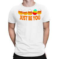 Halloween Be Yourself Be You Candy Corn Premium T-shirt | Artistshot