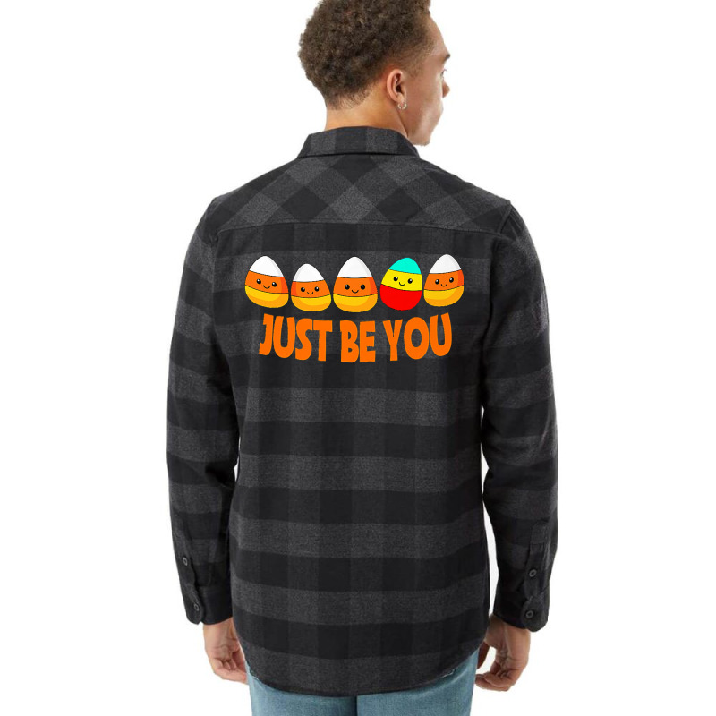 Halloween Be Yourself Be You Candy Corn Premium Flannel Shirt by inggaerzoahg | Artistshot