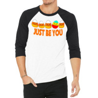 Halloween Be Yourself Be You Candy Corn Premium 3/4 Sleeve Shirt | Artistshot