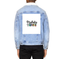 Mistakes Help Us Grow  Sleeveless Top Unisex Sherpa-lined Denim Jacket | Artistshot