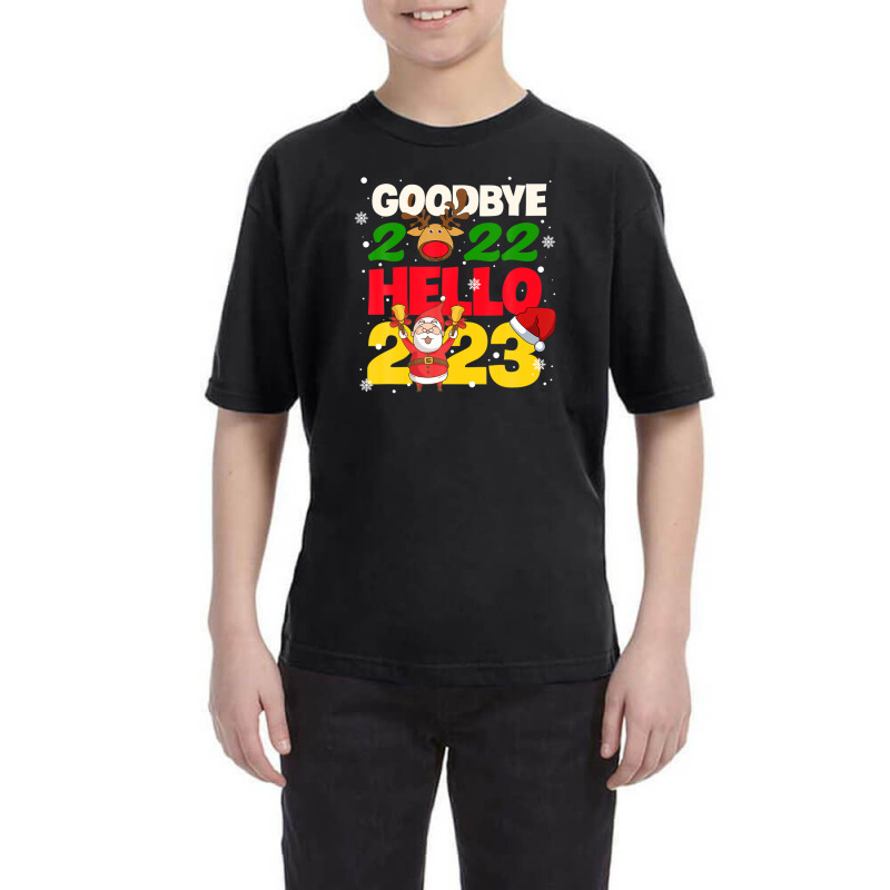 Goodbye 2022 Hello 2023 Cute Christmas Tee Youth Tee | Artistshot