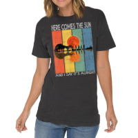 Hot Trend Here Comes The Sun And I Say It's Alright Guitar Vintage T-shirt | Artistshot