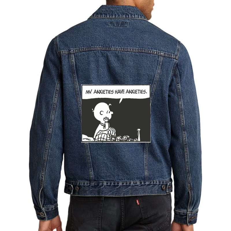 My Anxieties Have Anxieties   Peanuts Men Denim Jacket | Artistshot