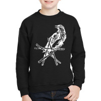 Limited Edition Crow Star Raven Pentacle Pentagram Wicca Witchcraf Youth Sweatshirt | Artistshot