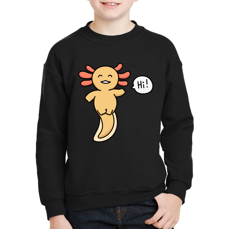 Golden Albino Axolotl (yellow Axolotl) Saying Youth Sweatshirt | Artistshot