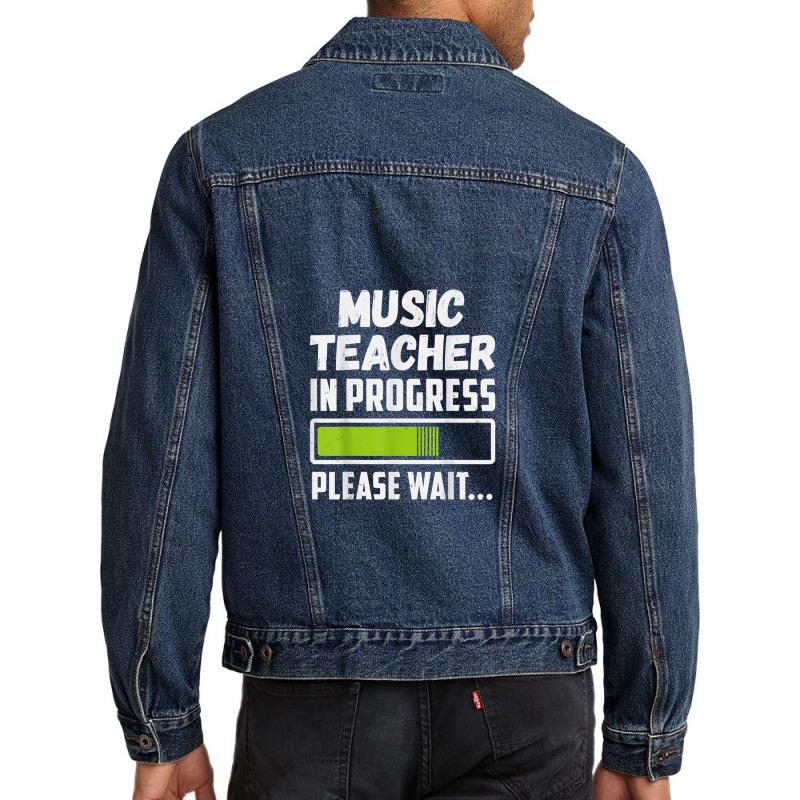 Music Teacher In Progress Please Wait Future Music 1 Men Denim Jacket by MaryBirdsell | Artistshot