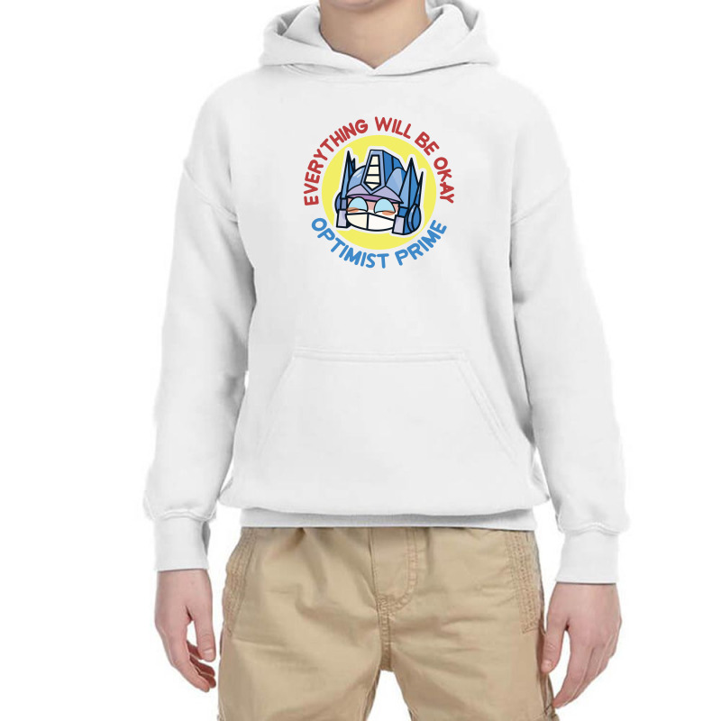 Optimist Prime Youth Hoodie by curutputihgot | Artistshot