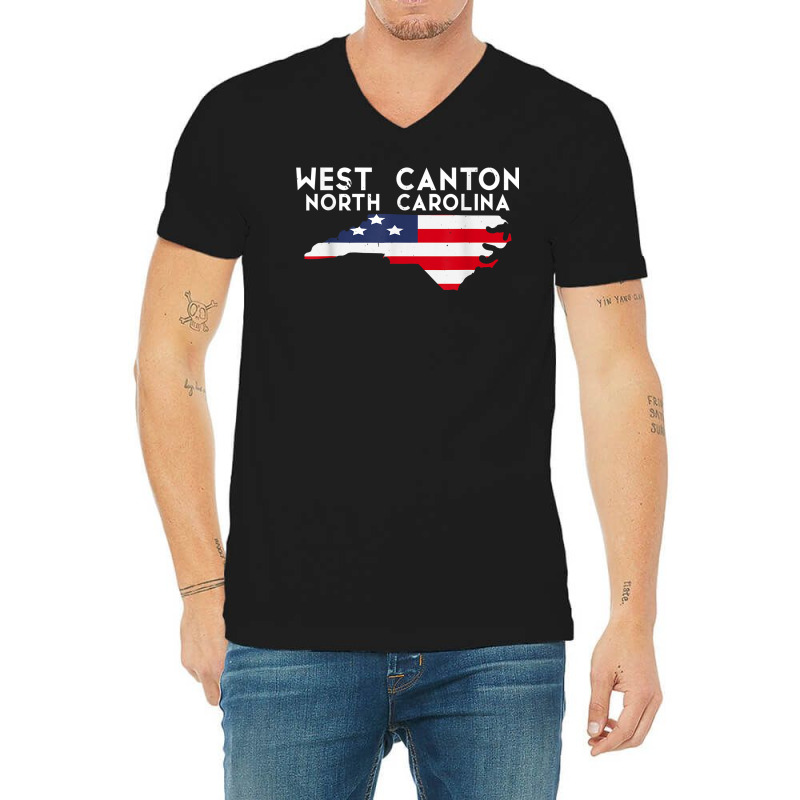 West Canton North Carolina Usa State America Travel T Shirt V-neck Tee | Artistshot