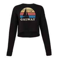 Galway Vintage Sailboat 70s Throwback Sunset Cropped Sweater | Artistshot