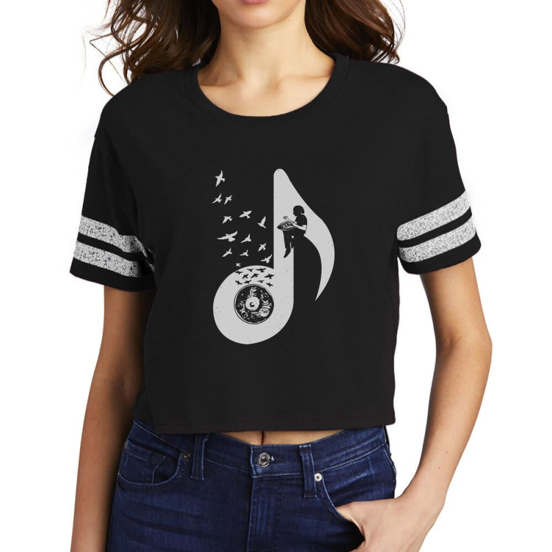 Musical Note - Hang Drum Scorecard Crop Tee by MaryBirdsell | Artistshot