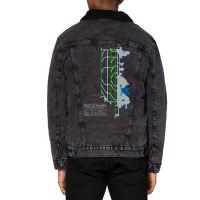 Trending Sea Seatac Seattle Airport Art Unisex Sherpa-lined Denim Jacket | Artistshot