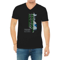 Trending Sea Seatac Seattle Airport Art V-neck Tee | Artistshot