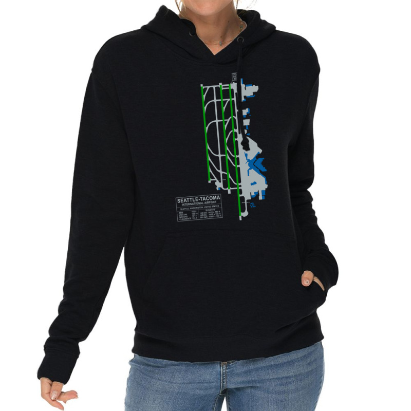 Trending Sea Seatac Seattle Airport Art Lightweight Hoodie by seifertmurryq3jmxs | Artistshot