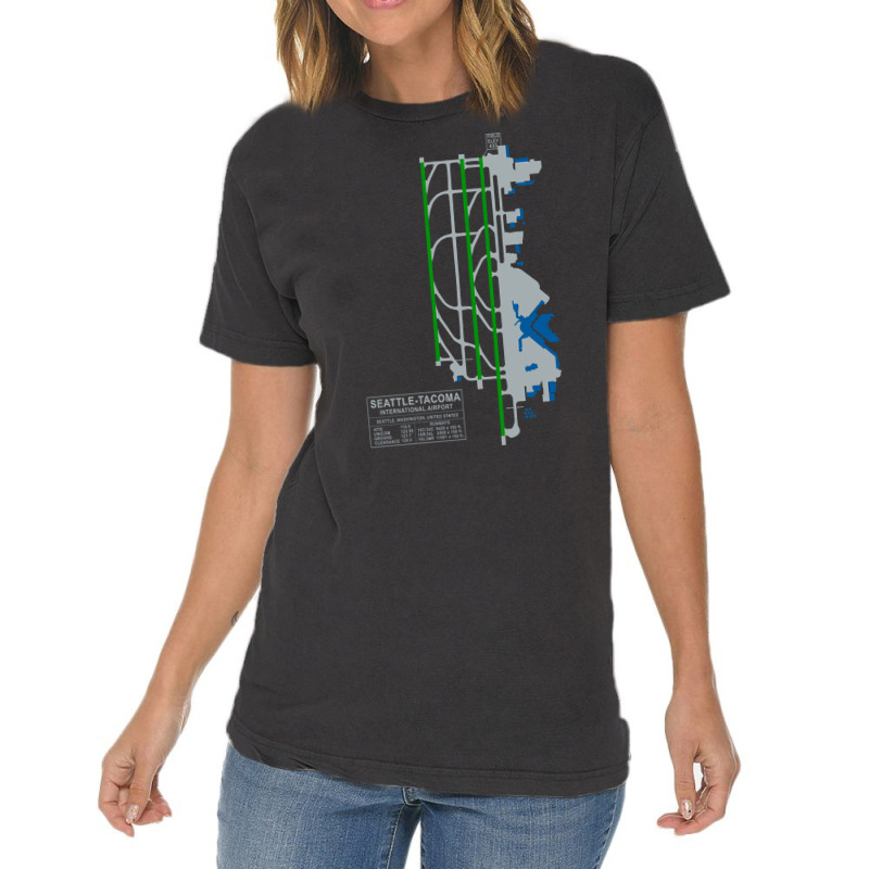 Trending Sea Seatac Seattle Airport Art Vintage T-Shirt by seifertmurryq3jmxs | Artistshot