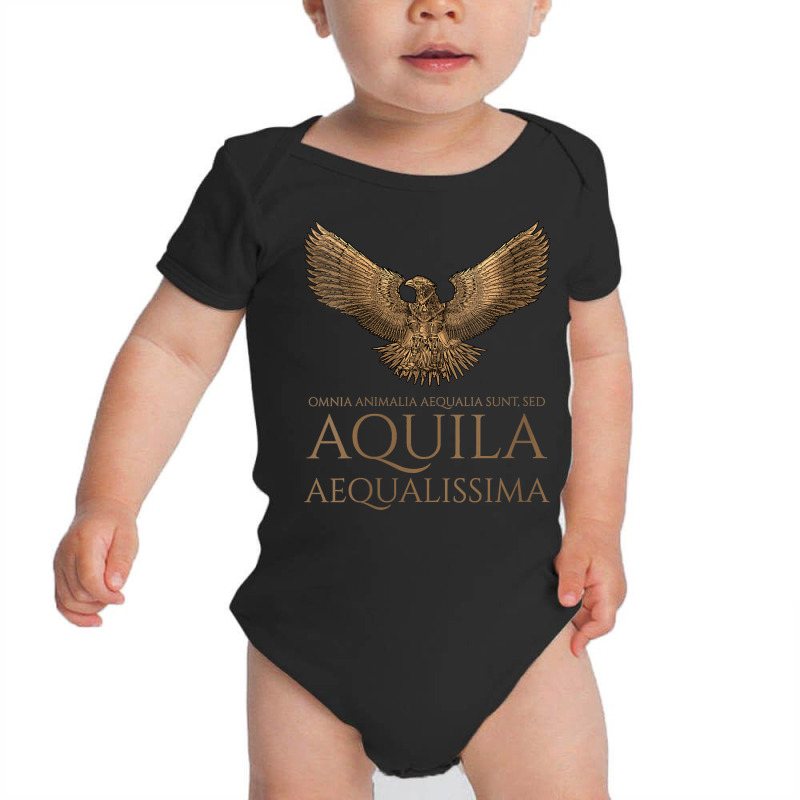 Womens Ancient Rome Latin   The Eagle Is The Most Equal   Steampunk V Baby Bodysuit by rennambka | Artistshot