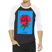 Womens Mexican Lottery La Rosa Rose Game Of Mexico Latino Design Vneck 3/4 Sleeve Shirt | Artistshot