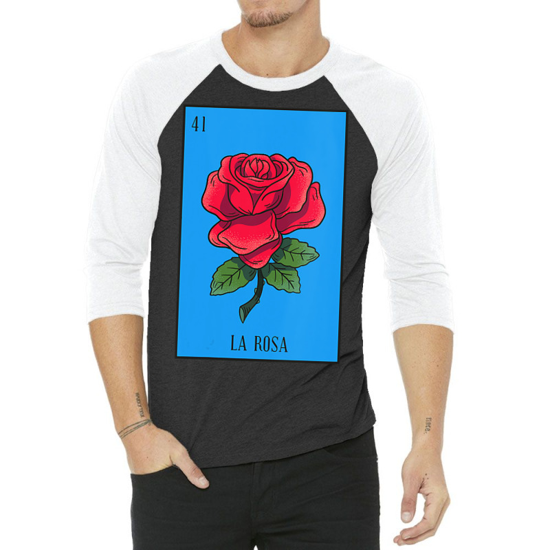 Womens Mexican Lottery La Rosa Rose Game Of Mexico Latino Design Vneck 3/4 Sleeve Shirt by AlejandroArtist | Artistshot