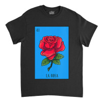 Womens Mexican Lottery La Rosa Rose Game Of Mexico Latino Design Vneck Classic T-shirt | Artistshot