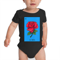 Womens Mexican Lottery La Rosa Rose Game Of Mexico Latino Design Vneck Baby Bodysuit | Artistshot