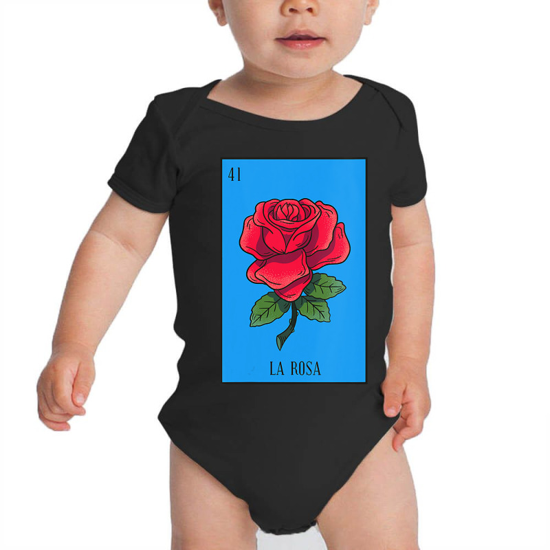 Womens Mexican Lottery La Rosa Rose Game Of Mexico Latino Design Vneck Baby Bodysuit by AlejandroArtist | Artistshot