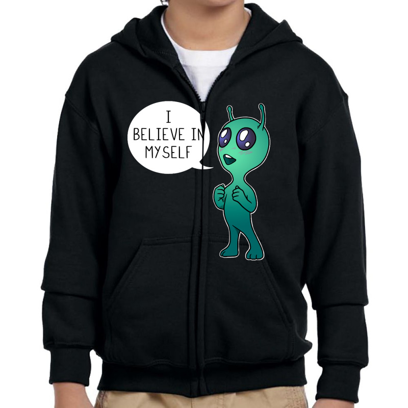 I Believe In Myself Youth Zipper Hoodie | Artistshot