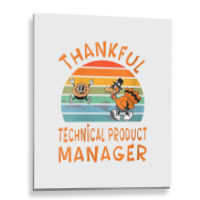 Womens Technical Product Manager Job Funny Thanksgiving V Neck T Shirt Metal Print Vertical | Artistshot