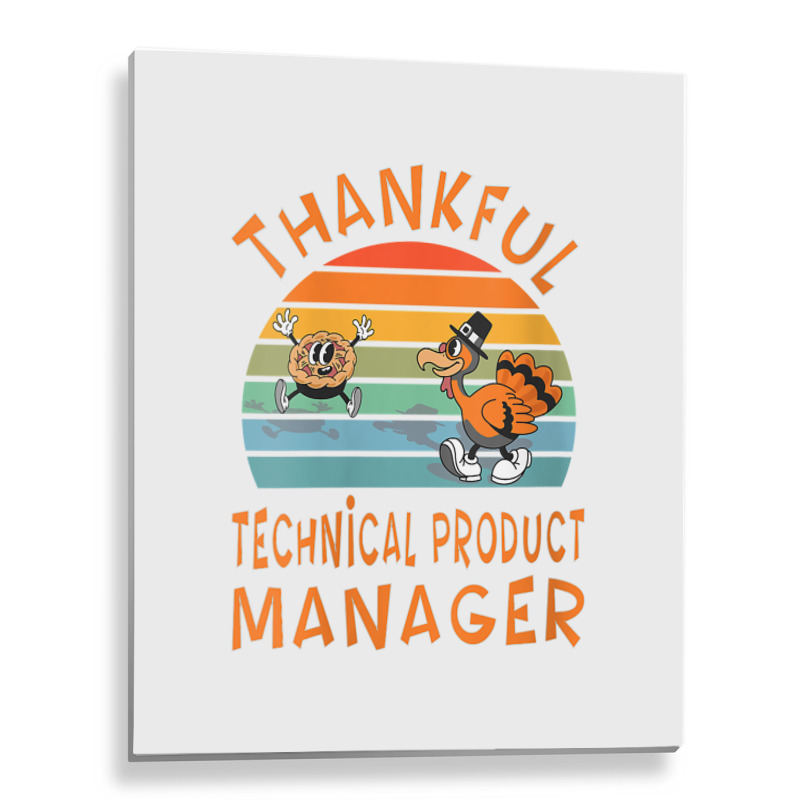 Womens Technical Product Manager Job Funny Thanksgiving V Neck T Shirt Metal Print Vertical | Artistshot