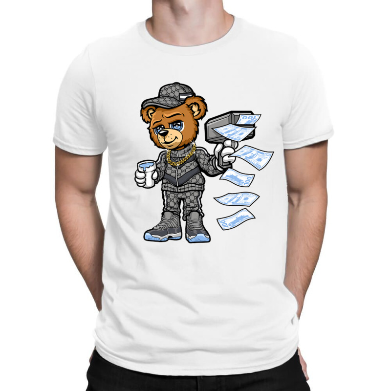 Cool Grey 11s Shirt White Cash Cann Bear T-shirt | Artistshot