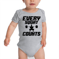 Womens Every Squat Counts Workout Weightlifting Gym Apparel V Neck T S Baby Bodysuit | Artistshot