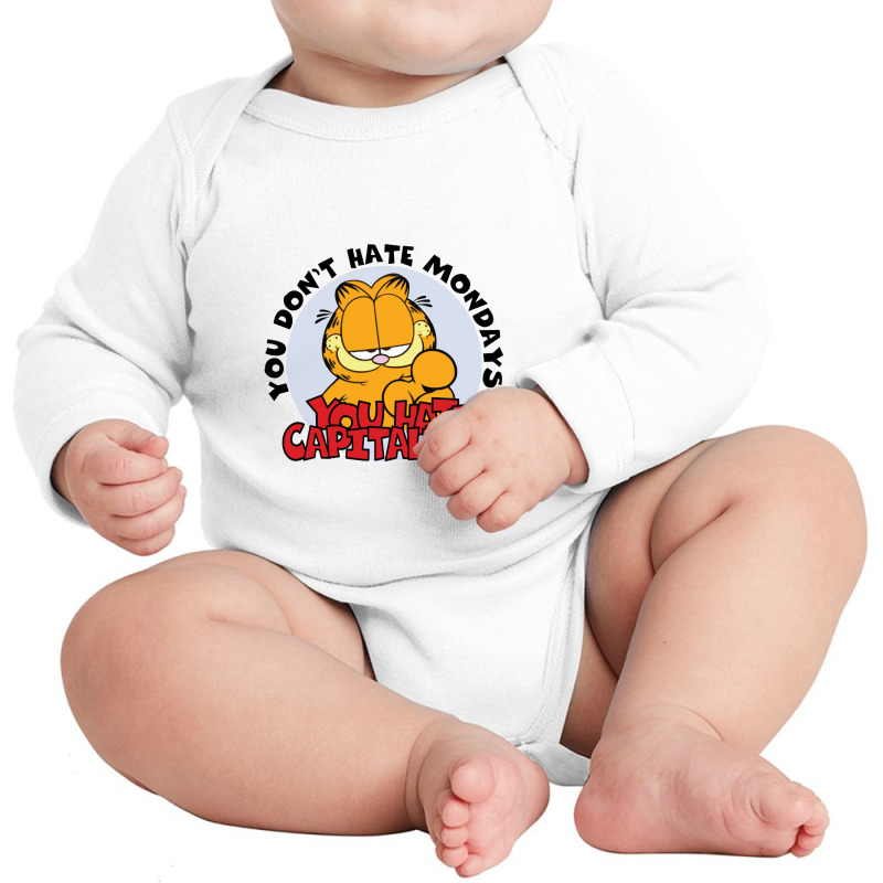 You Hate Capitalism Long Sleeve Baby Bodysuit by curutputihgot | Artistshot