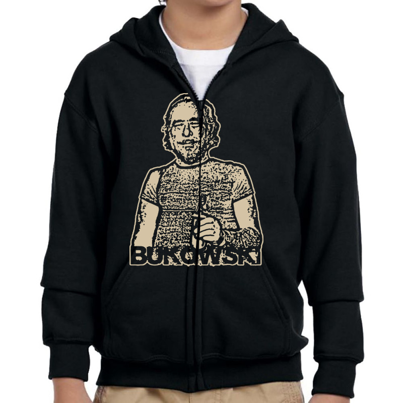 Vintage Charles Bukowski Youth Zipper Hoodie by Melissa Store | Artistshot