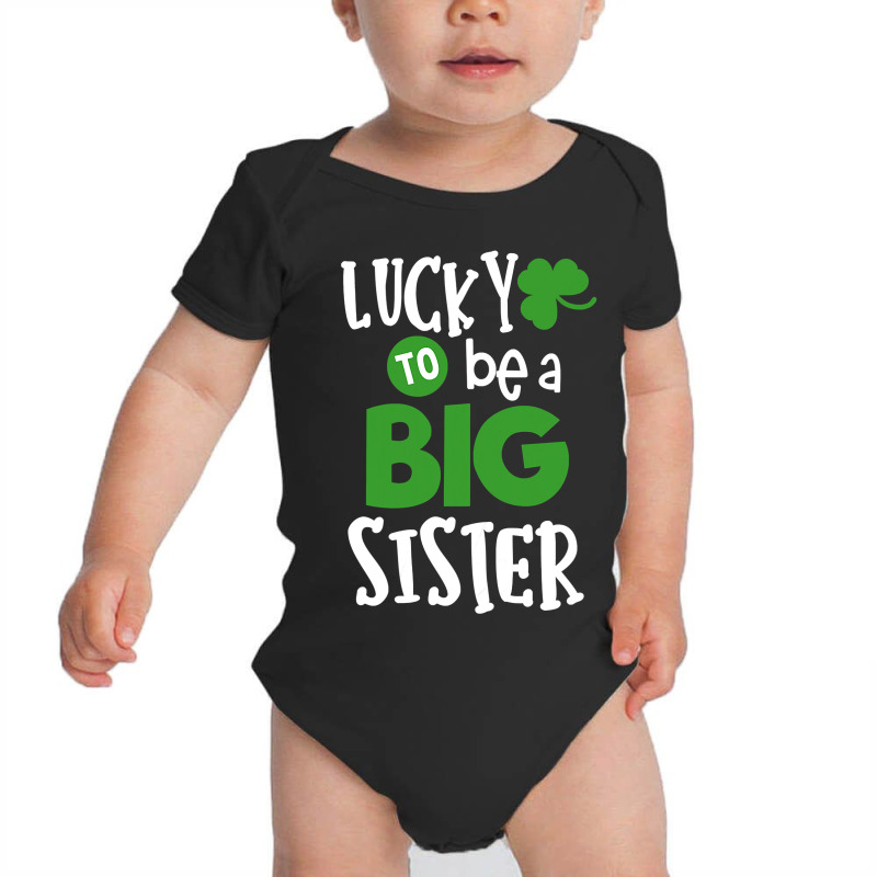 Cute Big Sister St Patricks Day Pregnancy Announcement Shirt Baby Bodysuit by Aliceartist | Artistshot