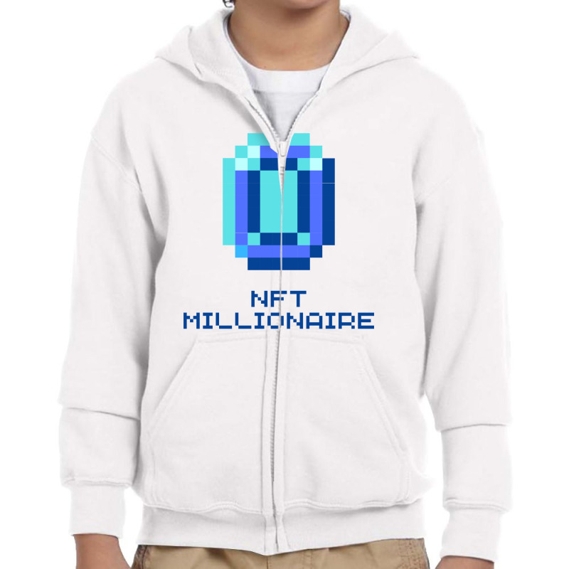 Nft Collector - Token, Investment Youth Zipper Hoodie by Yans Digital | Artistshot