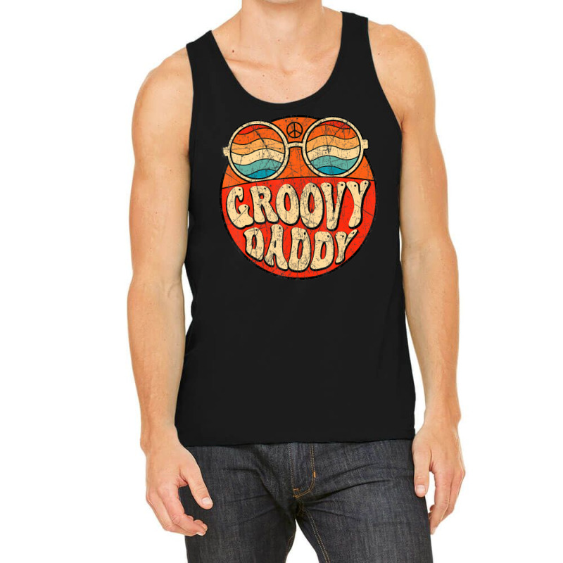 Groovy Daddy 70s Aesthetic Nostalgia 1970's Retro Dad Tank Top | Artistshot