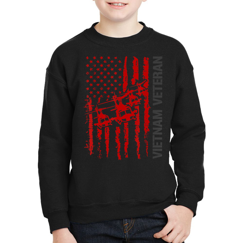 Hot Trend Flag Helicopter Vietnam Veteran Youth Sweatshirt by femalesbaubles | Artistshot