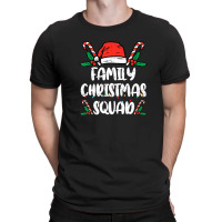 Vintage Family Christmas Squad 2022 Team Santa Squad Pajamas T-shirt | Artistshot