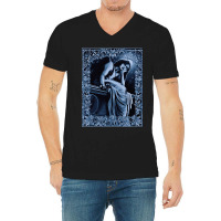 Indigo Angel V-neck Tee | Artistshot