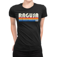 Retro Vintage 70s 80s Style Ragusa, Italy Ladies Fitted T-shirt | Artistshot