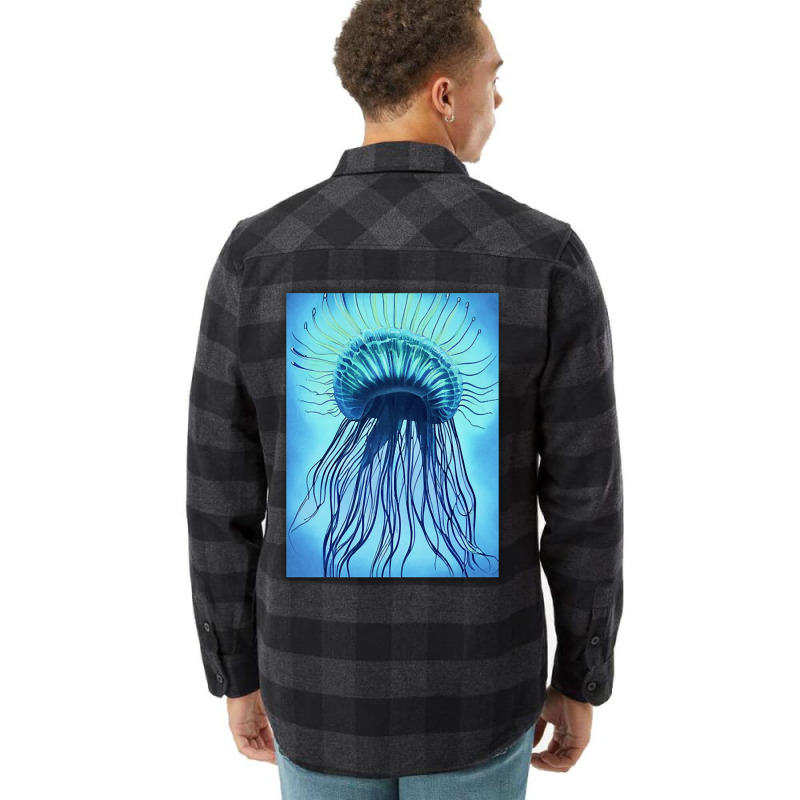 Jellyfish Artwork Marine Flannel Shirt | Artistshot