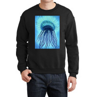 Jellyfish Artwork Marine Crewneck Sweatshirt | Artistshot