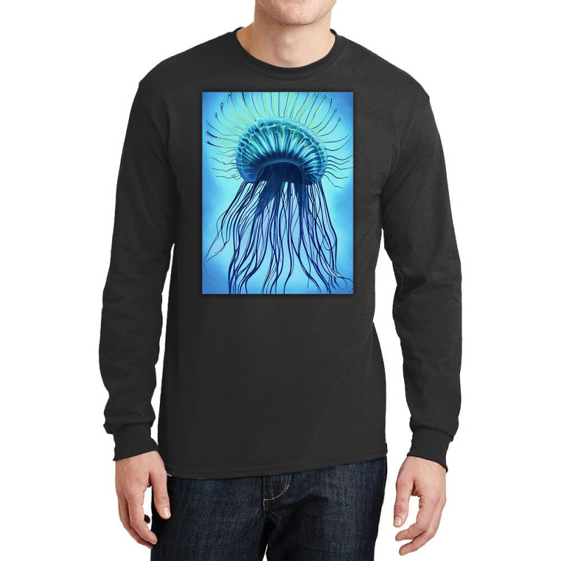 Jellyfish Artwork Marine Long Sleeve Shirts | Artistshot