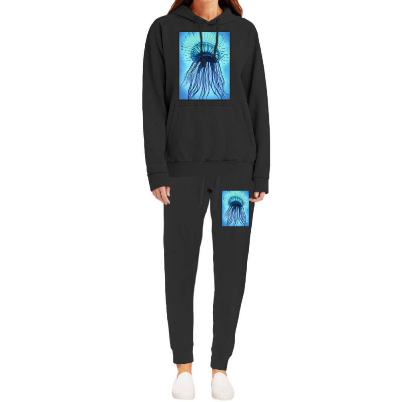 Jellyfish Artwork Marine Hoodie & Jogger Set | Artistshot