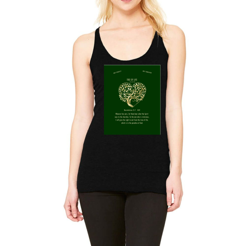 Christian Bible Verse Tree Of Life Revelation 27 3 Racerback Tank by KelliBrimner | Artistshot