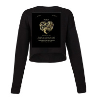 Christian Bible Verse Tree Of Life Revelation 27 6 Cropped Sweater | Artistshot