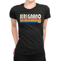 Retro Vintage 70s 80s Style Sirignano, Italy Ladies Fitted T-shirt | Artistshot