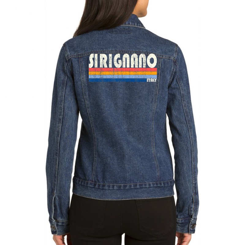 Retro Vintage 70s 80s Style Sirignano, Italy Ladies Denim Jacket by hongquangd | Artistshot